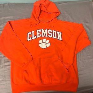 Men's Colosseum Orange Clemson Tigers Big & Tall Arch & Logo 2.0 Pullover Hoodie